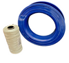 Kite Reel 9.5" x 2" 1,000-Ft. Polyester Braided Line + Metal Swivel Hook