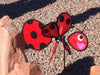 Ladybug Wind Spinner Windmill Yard + Patio + Vegetable Garden for X-Bird