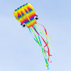 Octopus Kite Rainbow 161" x 28" + Reel + Line + Clip + Carry Bag + By HQ Kites