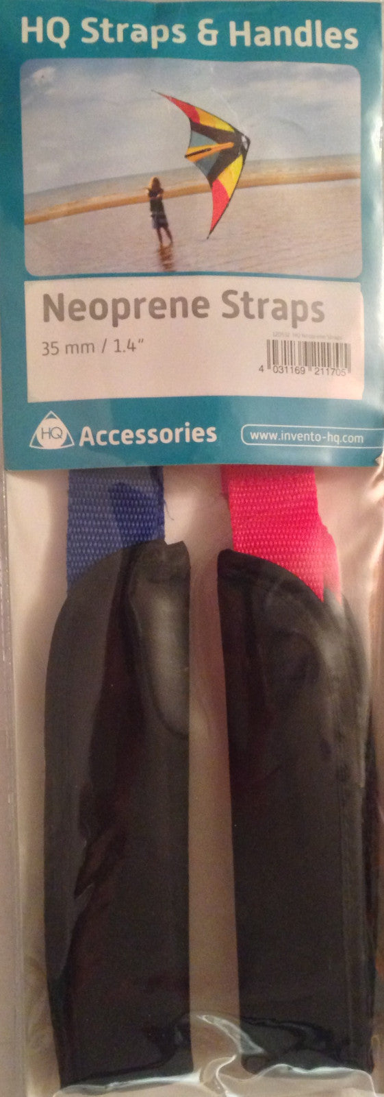 HQ Neoprene Stunt / Sport Kite Control Straps & Handles 1-1/4" wide x 9" long