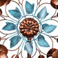 Metal Wind Spinner Copper Leaf Duett