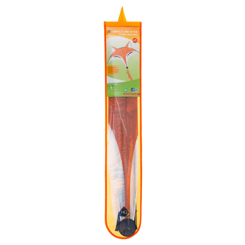 Fox Kids Kite HQ single line + Tail + Line + Handle + Quick Clip + Carry Bag