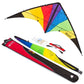 HQ Sport Stunt Kite Limbo Rainbow  + Line Set + Control Straps + HD Carry Bag