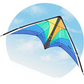 HQ Sport Stunt Kite Breezo Freezze + Dyneema Lines + Control Straps + Carry Bag