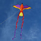 Kids Delta Kite Tropical Parrot Stack Train + Line + Tails + Carry Bag LOT OF-3