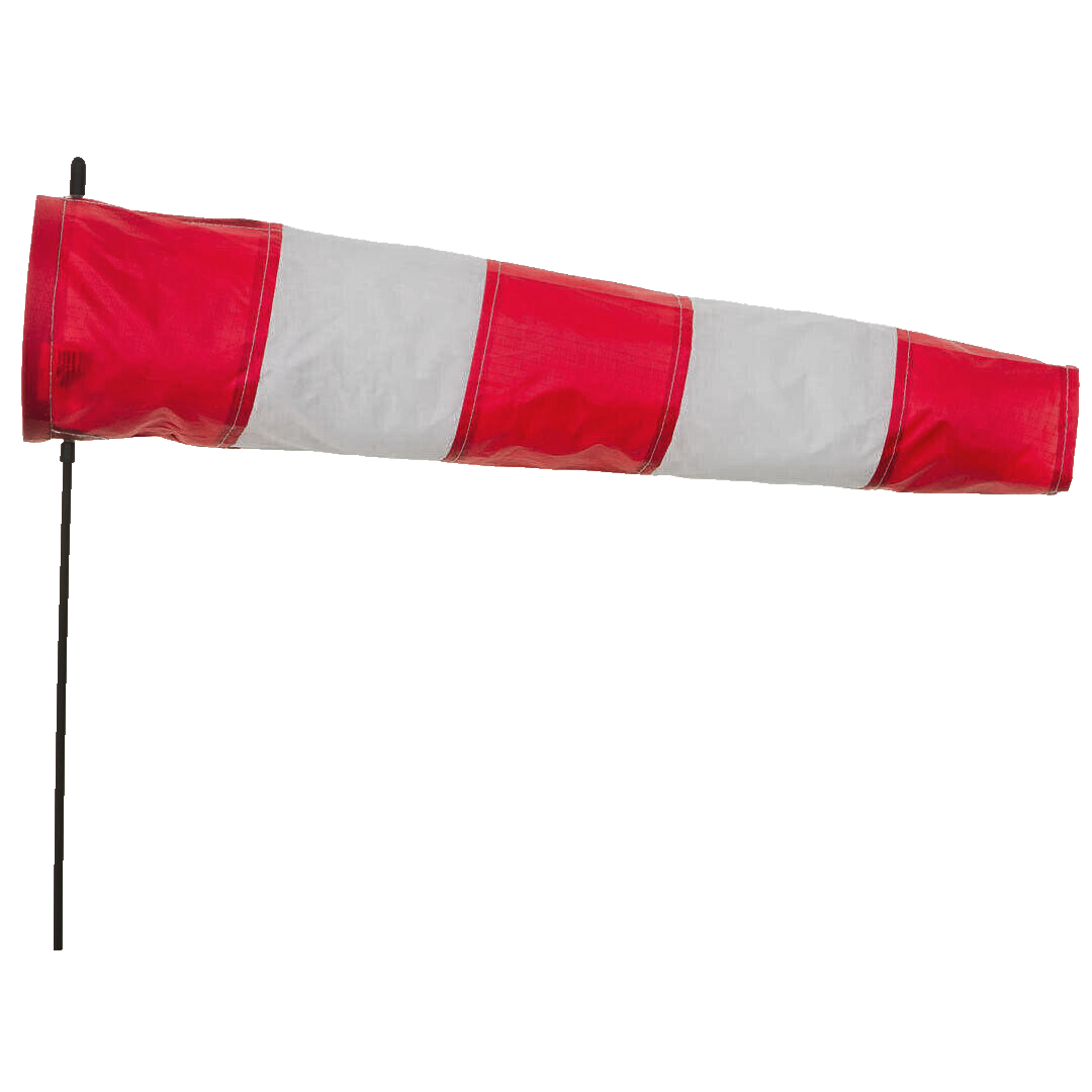 Airport Windsock Great For RC / Drone Heliport 24" long + Pole + Ground Stake
