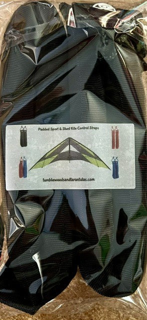 Stunt Sport Kite Control Straps Padded 1-Pair Heavy Duty 9" long 1" thick