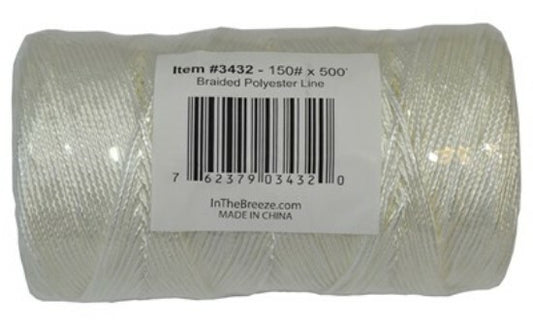 Kite Line / Fishing H-Quality Polyester Braided 150-lb test + 500-feet + Swivel
