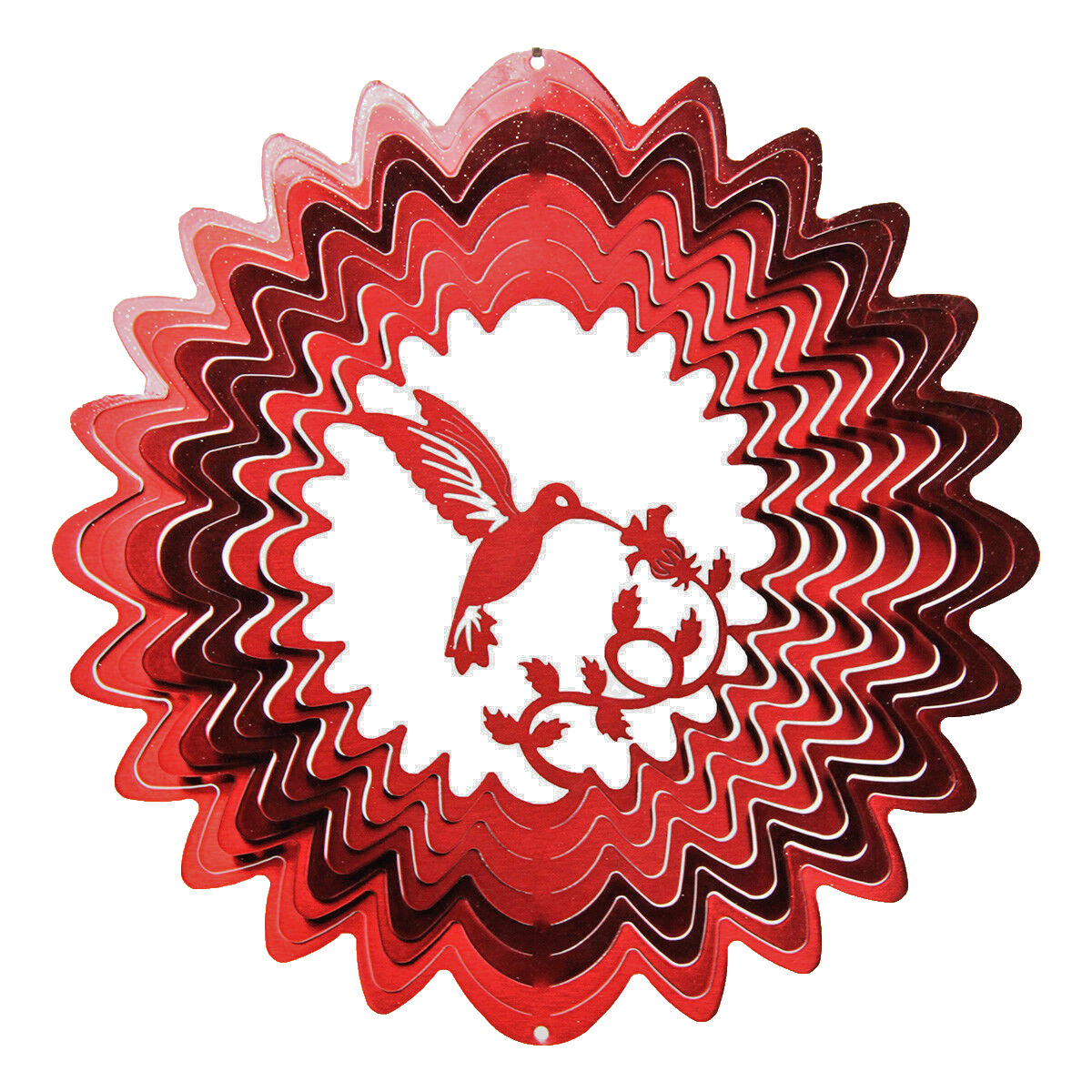 Wind Spinner Hummingbird Stainless Laser Cut Windmill + Powder Coated + Swivel