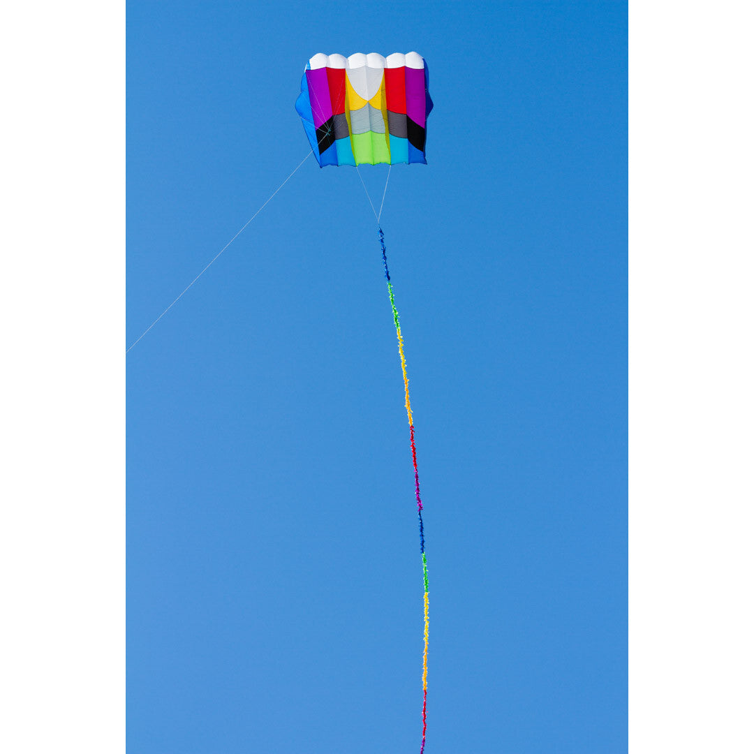 KAP Foil Kite 3.0 Single Line 71" x 63"' + 39-ft. Fringe Tail HQ Kites & Designs