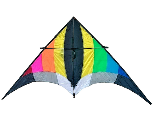 Delta Kite Huge 108" x 55" + RipStop Nylon Material + Carbon Wrap Spars + Line