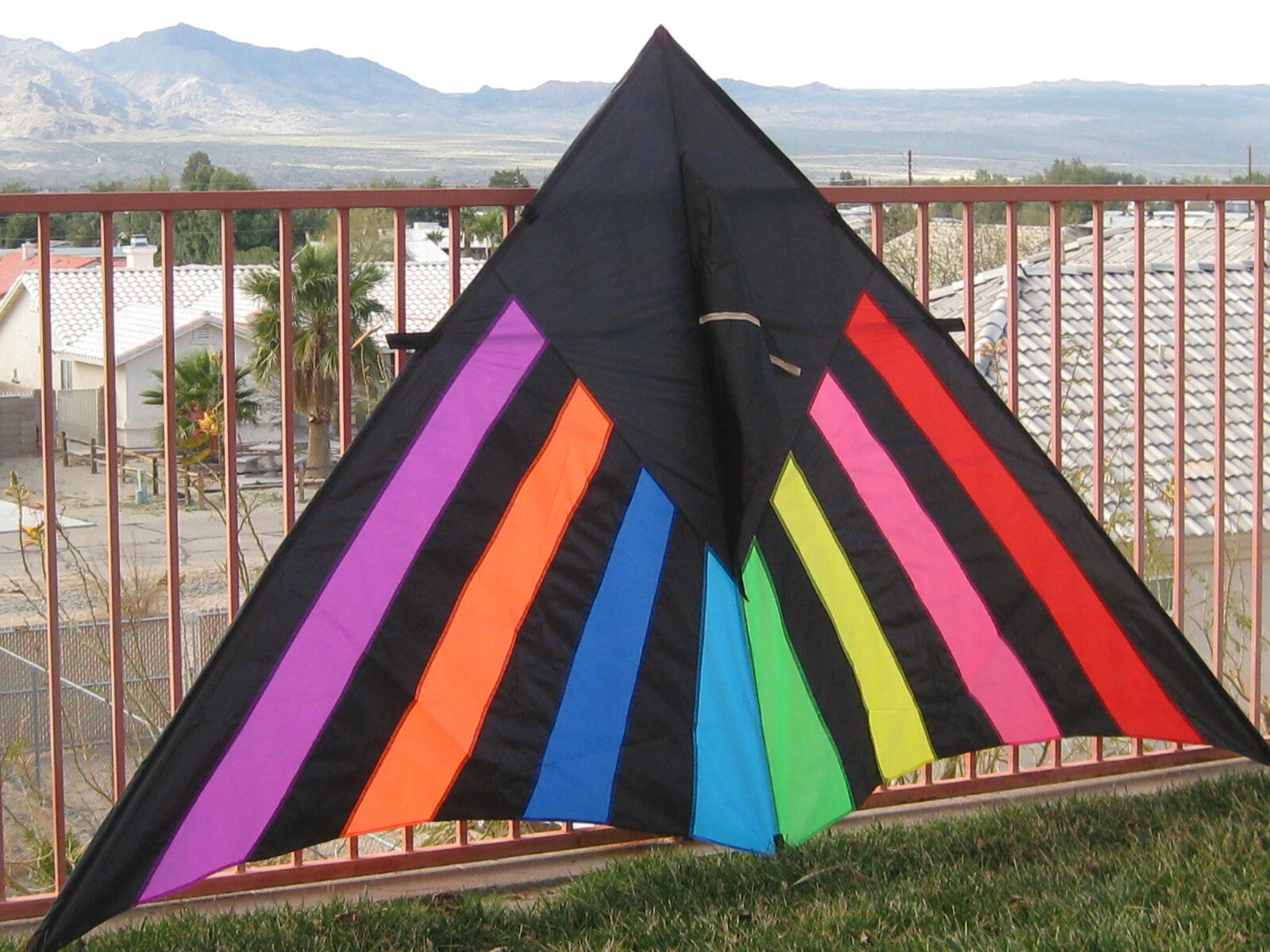 Delta Kite Single line Huge 108" x 59" + RipStop Nylon + Carbon Wrap Spars + Bag