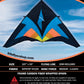 Delta Kite Champion HUGE 107" x  53" + RipStop Nylon + Carbon Wrap Spars + Bag