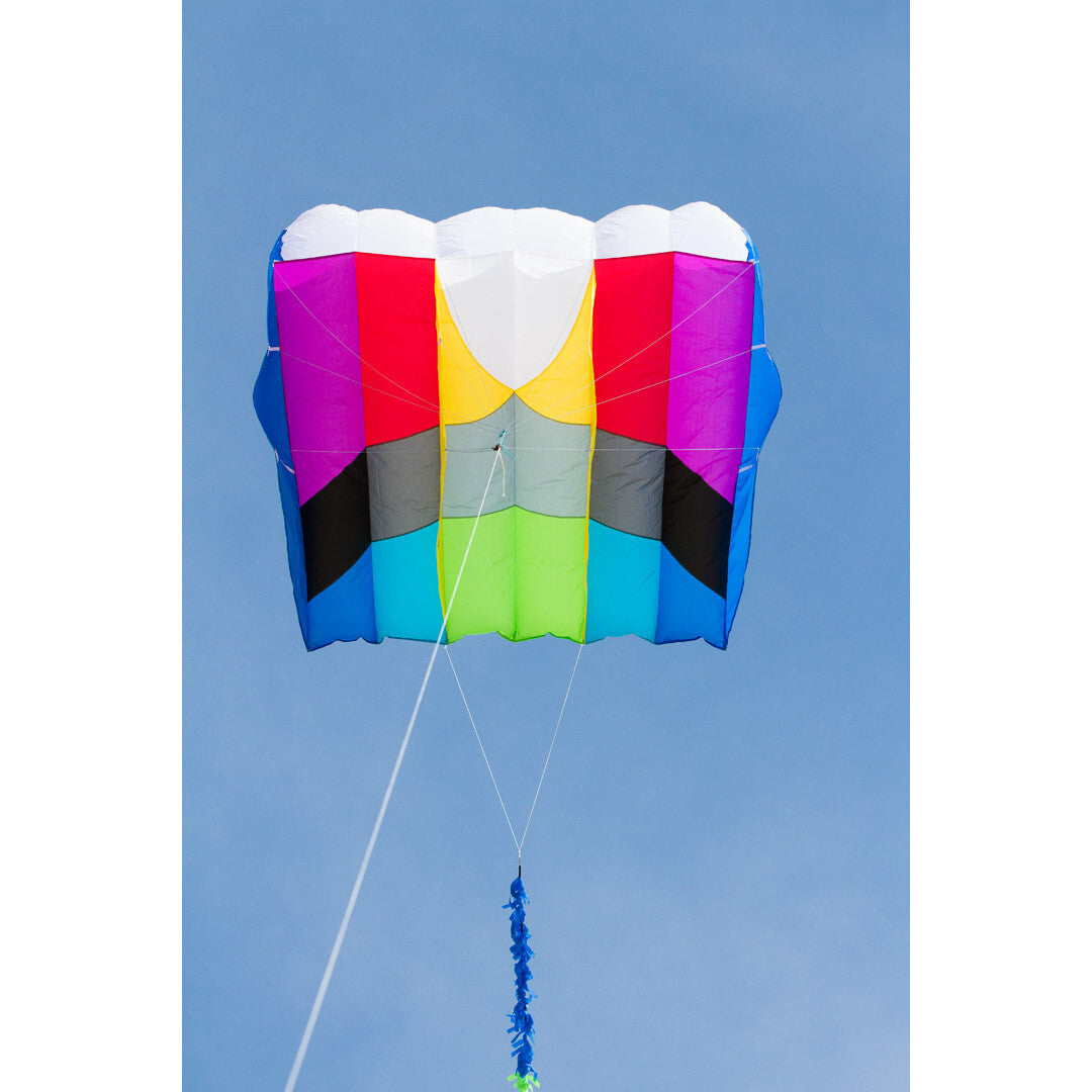 KAP Foil Kite 3.0 Single Line 71" x 63"' + 39-ft. Fringe Tail HQ Kites & Designs