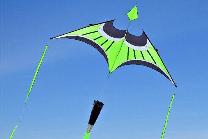 HQ Delta Kite Hoffmann Huge 116" x 65" + Reel + Line + Swivel + Tail + Carry Bag