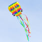 HQ Octopus Kite Rainbow LARGER Size 189" x  87" + Reel + Line + Clip + Carry Bag