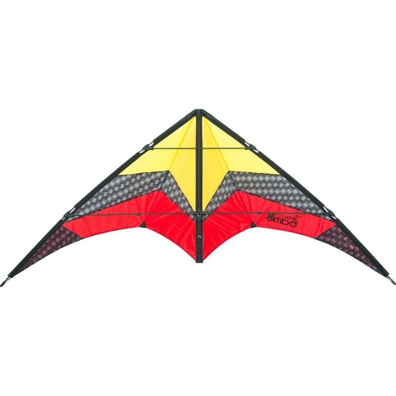 HQ Sport Stunt Kite Limbo ll Lava  + Line Set + Control Straps + HD Carry Bag