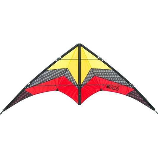 HQ Sport Stunt Kite Limbo ll Lava  + Line Set + Control Straps + HD Carry Bag