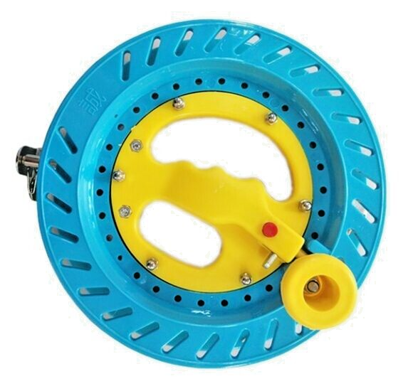 Kite Reel 8" + Lock + 500-ft. Polyester Braided Line 100-lb Test + Swivel +Bag