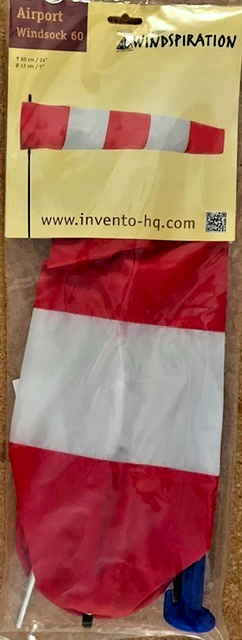 Airport Windsock Great For RC / Drone Heliport 24" long + Pole + Ground Stake