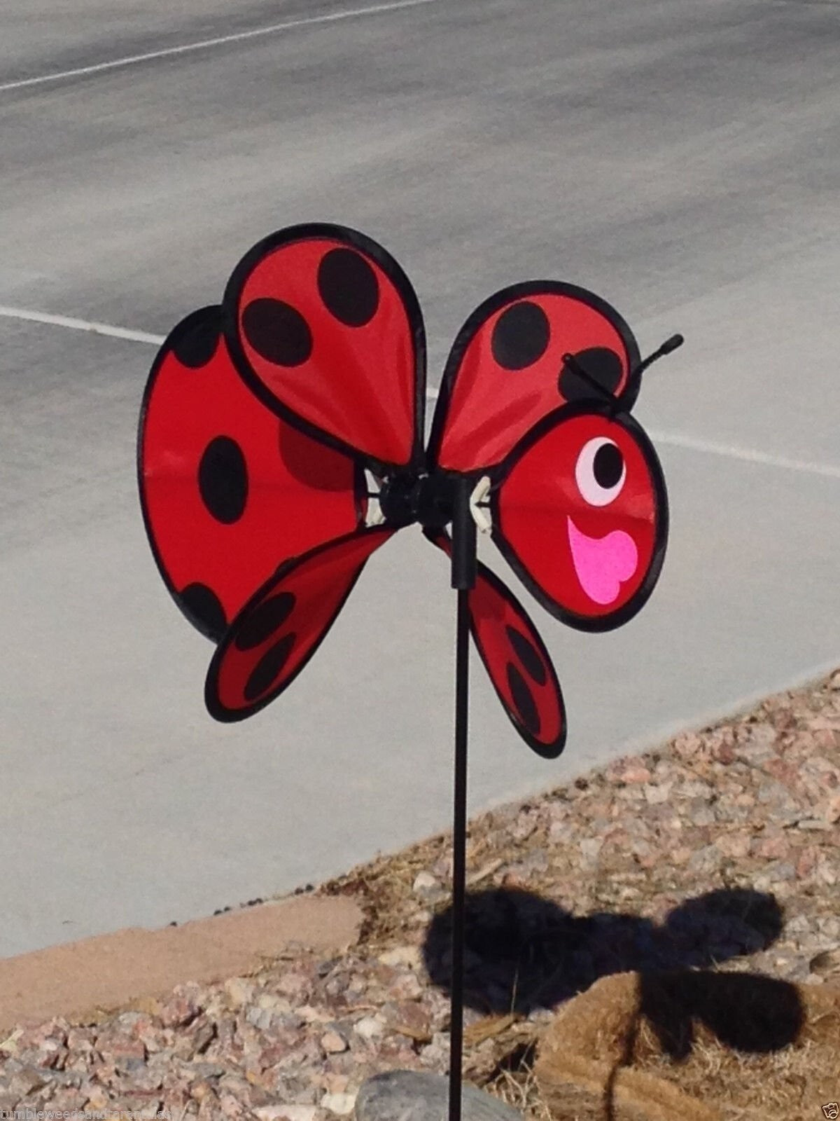 Ladybug Wind Spinner Windmill Yard + Patio + Vegetable Garden for X-Bird