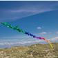 HQ Fringe Kite Tail Rainbow 23-ft. Long  x 6" wide + Metal Swivel Hook