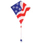 USA Patriot Kite Kids and Adults 32" x 29" RipStop Nylon Material + Line + Tail
