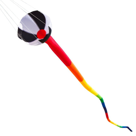 Kite Tube Tail HUGE 65.6-ft. Long + Heavy Duty Metal Swivel + Carry Bag