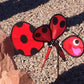 Ladybug Wind Spinner Windmill Yard + Patio + Vegetable Garden for X-Bird