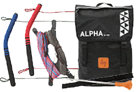 HQ Alpha 1.5 Quad Kite 4-Line Foil Power Traction Kite  Back Pack  Shoulder Bag