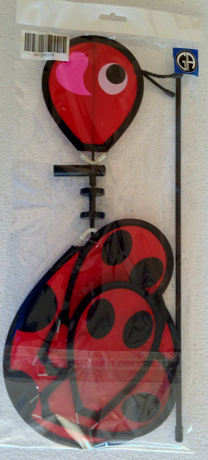 Ladybug Wind Spinner Windmill Yard + Patio + Vegetable Garden for X-Bird