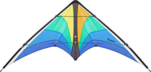 HQ Sport Stunt Kite Breezo Freezze + Dyneema Lines + Control Straps + Carry Bag