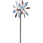 Metal Wind Spinner Copper Flower Duett 48 x 15" + Metal Ground Stake and Pole