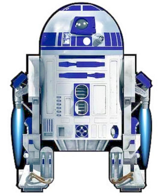 Star Wars Kite R2 D2 + Tails + Line + Quick Clip