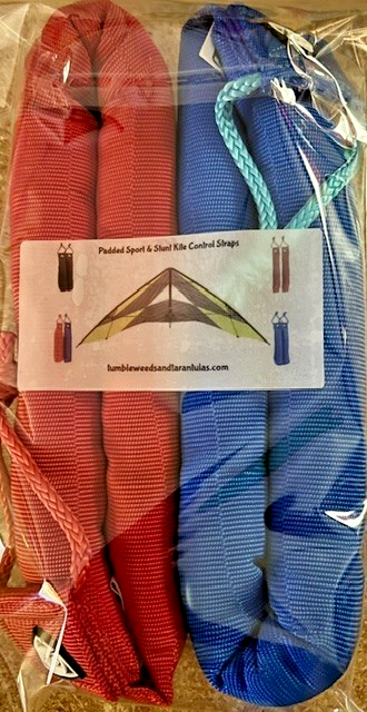 Stunt Sport Kite Control Straps Padded HQ  1-Pair Heavy Duty 9" long 1" thick
