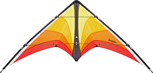 HQ Sport Stunt Kite Breezo Blaze  + Dyneema Lines + Control Straps + Carry Bag