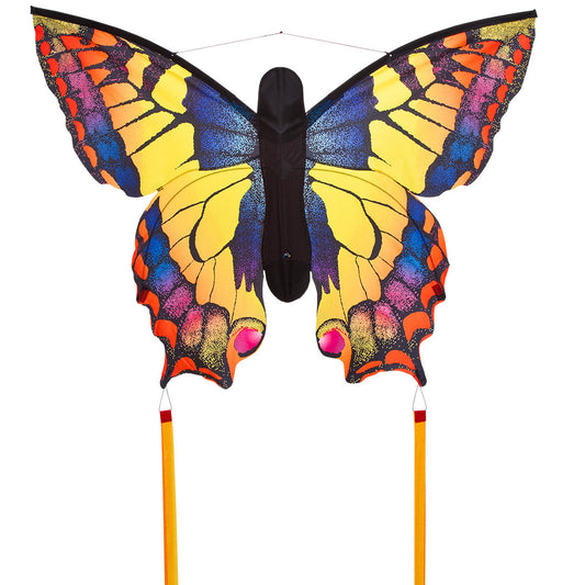 Butterfly Kids Kite Swallowtail Large Size 51" x 31" Line + Clip + tails + Bag