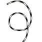HQ Kite Tube Tail Black & White Gradient 20-ft x 4-inches + Bag + Metal Carabina