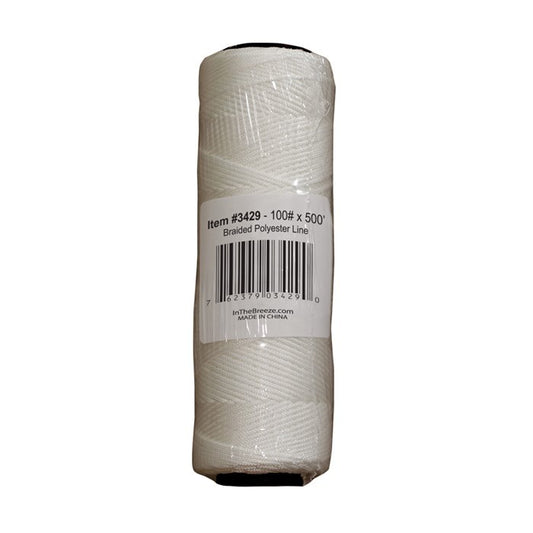 Kite Line / Fishing H-Quality Polyester Braided 100-lb test + 500-feet + Swivel