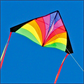 Delta Kids Kite + RipStop Nylon Material + Line on D-Handle + 2-tails + Bag