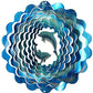 Wind Spinner Dolphin Stainless Steel Laser Cut + Powder Coated + Metal Swivel