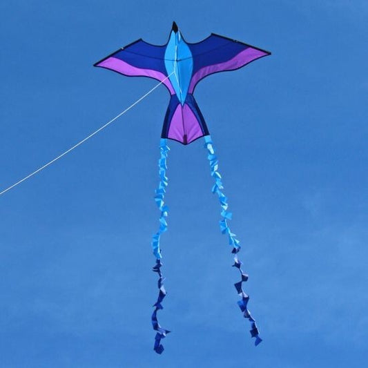 Kids Delta Kite Tropical Parrot Stackable 48" x 33" + Line + Tails + Carry Bag