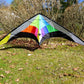 Stunt Kite Dual Line 102"x30" RipStop Nylon + Carbon Wrap Spars  + 2-Lines + Bag