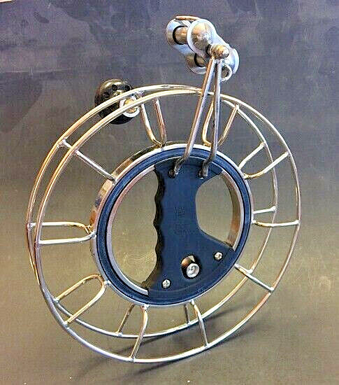Kite Reel Stainless Steel 11" Diameter + Line + Lock + Metal Swivel + Carry Bag