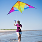 HQ Delta Kite Rainbow Huge 118" x 54" + Reel + Line + Swivel Hook + Bag