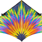 HQ Delta Kite Fireworks HUGE 161" x 77" + RipStop Polyester + Carbon Spars + Bag