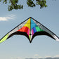Stunt Kite Dual Line 102" x 30" RipStop Nylon + Fiberglass Spars + 2-Lines + Bag