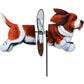 Basset Hound Wind Spinner Larger Size 31"L x 17"W x 18"D + Pole + Ground Stake