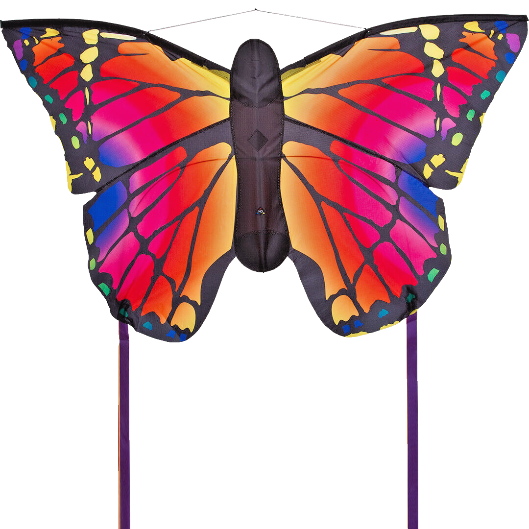 Butterfly Kids Kite Ruby Larger Size + Tails + Line + Spool + Qucik Clip + Bag